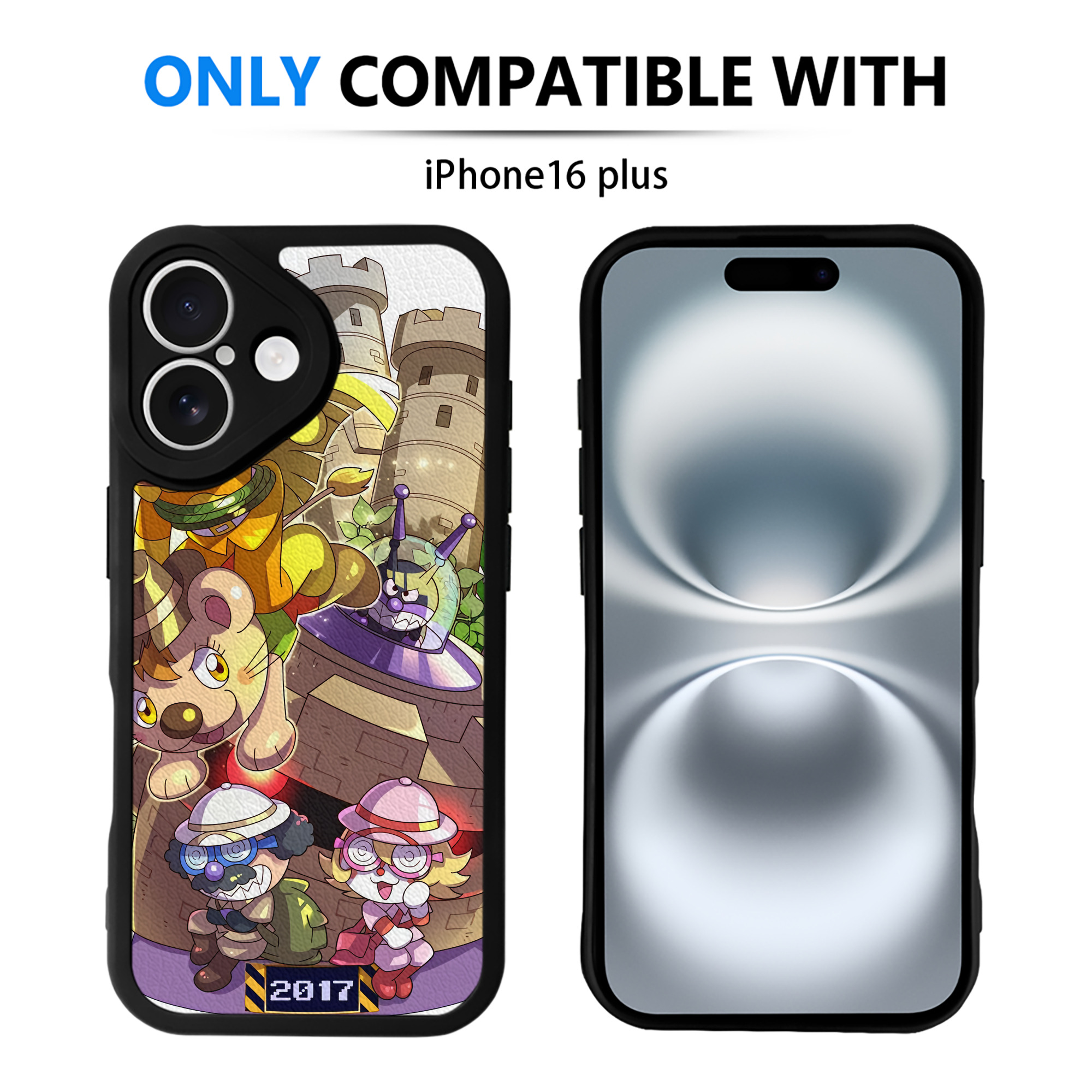 （画像用） アンパンマン Anpanman 【iPhone 16シリーズ対応】シリコンスマホケース（レザー調） 材質：シリコン